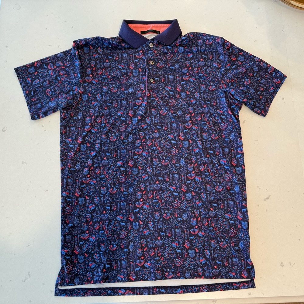 Greyson Men's Patterned Golf Polo Shirt
